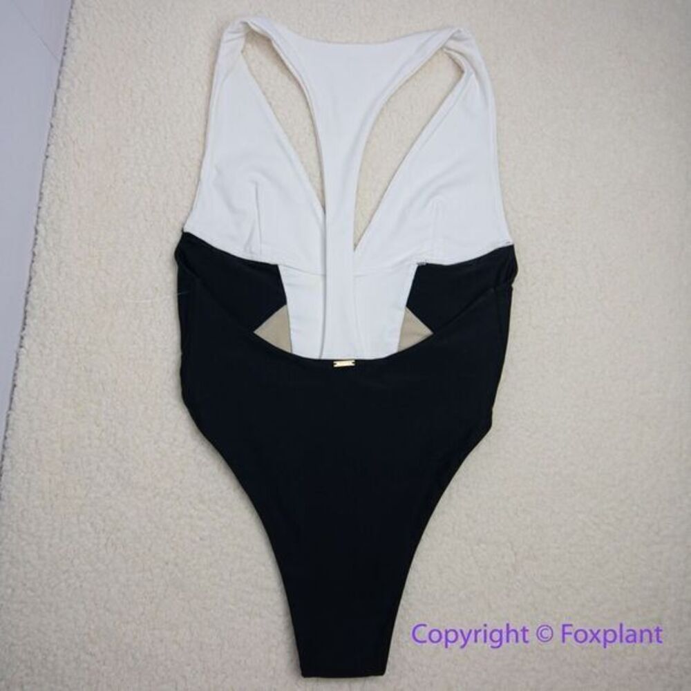 NEW MBM swim one piece swimsuit colorblock, size S - Picture 9 of 16